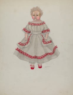 Wax Doll, c. 1936. Creator: Mary E Humes.