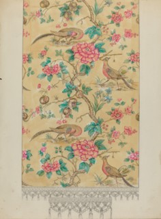 Curtain Drapery, c. 1936. Creator: Henry Meyers.