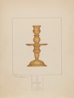 Candlestick, c. 1936. Creator: Henry Meyers.