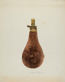 Powder Horn, c. 1937. Creator: Marius Hansen.