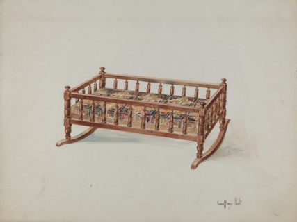Doll's Cradle, c. 1937. Creator: Geoffrey Holt.
