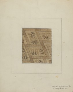 Material from Dress, c. 1937. Creator: Mary E Humes.