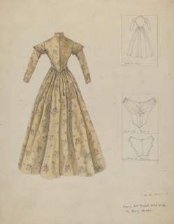 Dress, c. 1937. Creator: Mary E Humes.