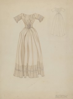 Wedding Dress, c. 1937. Creator: Mary E Humes.