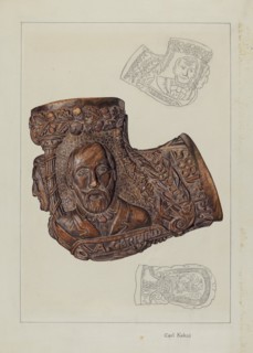 Pipe Bowl, c. 1937. Creator: Carl Keksi.