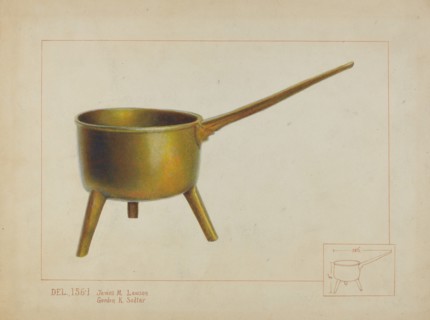Pot with Legs, c. 1937. Creator: Irene Lawson.