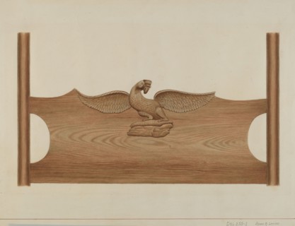 Headboard, c. 1937. Creator: James M. Lawson.