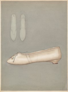 Woman's Slipper, c. 1937. Creator: Marie Mitchell.