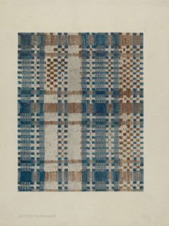 Handwoven Coverlet, c. 1938. Creator: Magnus S. Fossum.