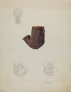 Pipe Bowl, c. 1938. Creator: Carl Keksi.
