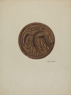Pa. German Butter Mold, c. 1938. Creator: Albert J. Levone.