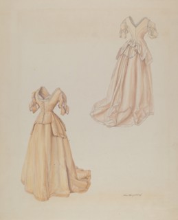 Wedding Dress, c. 1938. Creator: Hans Mangelsdorf.