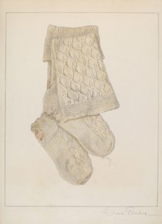Child's Stocking, c. 1938. Creator: Cora Parker.