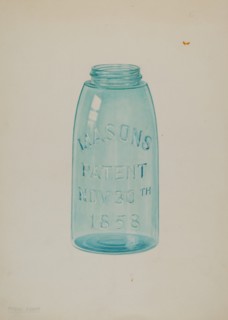 Mason Jar, c. 1939. Creator: Cora Parker.