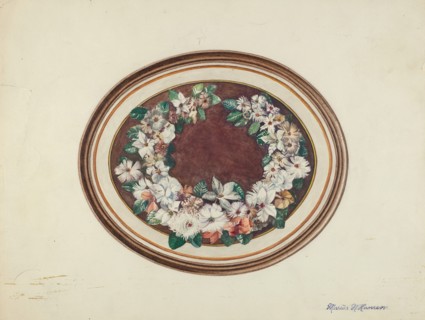 Feather Wreath, c. 1940. Creator: Marius Hansen.