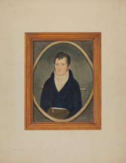 Portrait - Watercolor, c. 1940. Creator: Frank M Keane.
