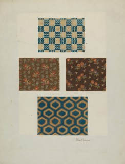 Cloth Samples, c. 1940. Creator: Albert J. Levone.