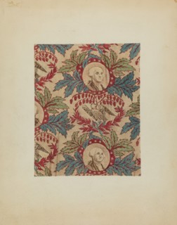 Historical Printed Textile, c. 1940. Creators: Joseph Lubrano, A Zimet.
