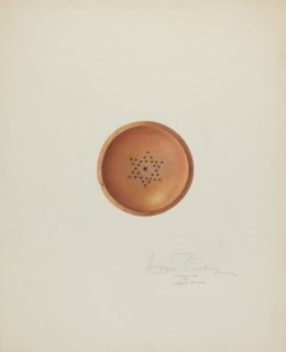 Top of Letter Sander, c. 1940. Creator: Cora Parker.