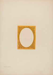 Metal Frame Daguerreotype (Brass), c. 1941. Creator: Frank M Keane.