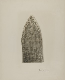 Tombstone, c. 1941. Creator: Ursula Lauderdale.