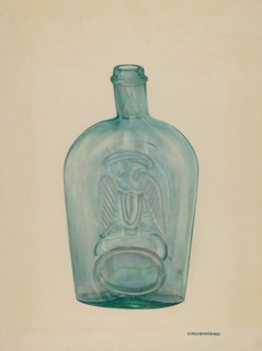 Flask, c. 1941. Creator: Chris Makrenos.