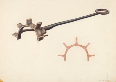 Branding Iron, c. 1942. Creator: Elizabeth Johnson.