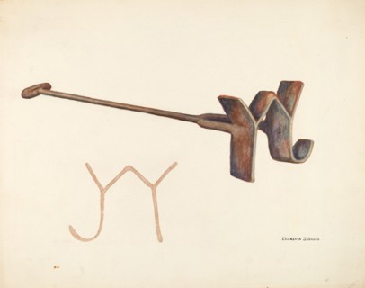 Branding Iron, c. 1942. Creator: Elizabeth Johnson.