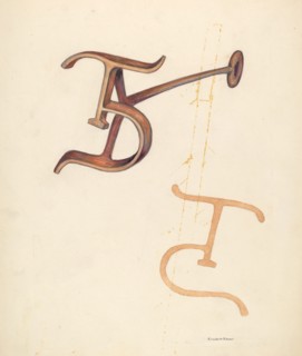 Branding Iron, c. 1942. Creator: Elizabeth Johnson.