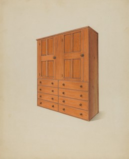 Built-In Drawers, 1937. Creator: John W Kelleher.