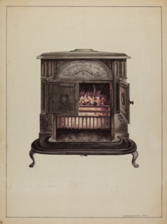 Franklin Stove, 1938. Creator: J. Howard Iams.
