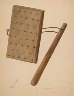 Carpet Stretching Device, 1939. Creator: Alexander Anderson.