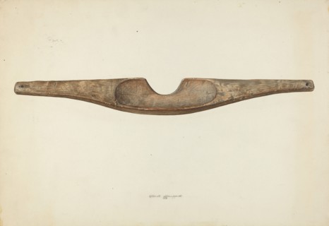 Shoulder Yoke, 1939. Creator: Albert Geuppert.