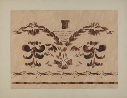 Free Hand Wall Decoration, 1935/1942. Creator: Alvin M Gully.