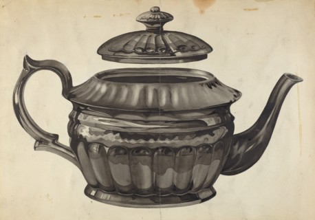 Teapot, 1935/1942. Creator: Samuel O. Klein.