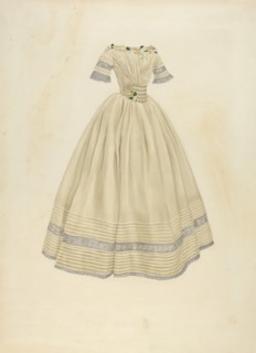Wedding Dress, 1935/1942. Creator: Irene Lawson.