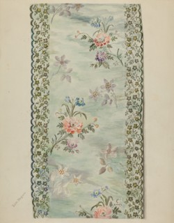 Embroidered Trimmimg, 1935/1942. Creator: Edith Magnette.
