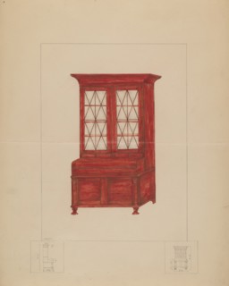 Bookcase, 1935/1942. Creator: Henry Meyers.