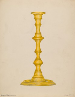Candlestick, 1935/1942. Creator: Henry Meyers.