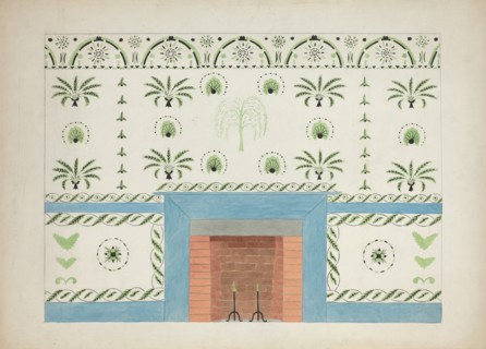 Wall Stencil (copy), c. 1936. Creator: Ray Holden.