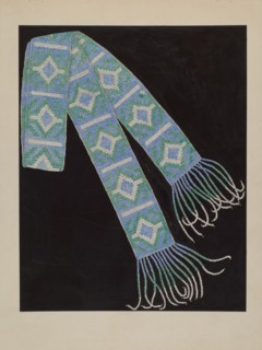 Bead Belt, c. 1936. Creator: Gordena Jackson.