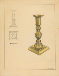 Candlestick, c. 1936. Creator: Philip Johnson.