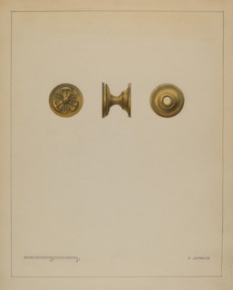 Drawer Pull, c. 1936. Creator: Philip Johnson.