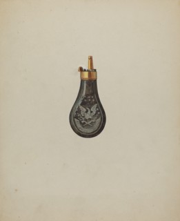 Powder Horn, c. 1936. Creator: Samuel O. Klein.