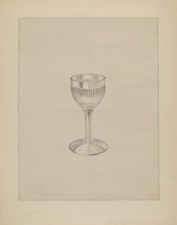 Wine Glass, c. 1936. Creator: Gertrude Lemberg.