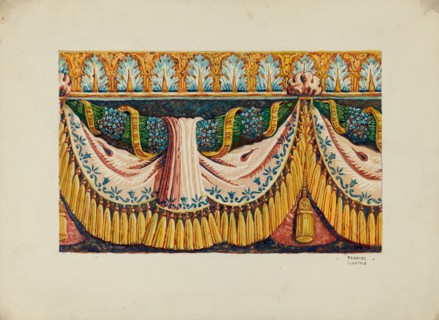 Wall Paper Border Design, c. 1936. Creator: Frances Lichten.