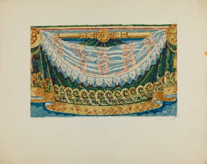 Wall Paper Border Design, c. 1936. Creator: Frances Lichten.