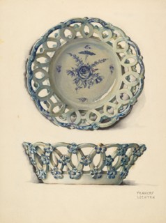 Fruit Basket, c. 1936. Creator: Frances Lichten.