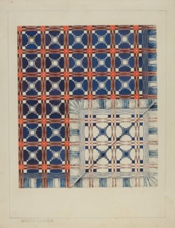 Woven Coverlet, c. 1937. Creator: Magnus S. Fossum.