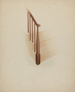 Shaker Newel Post, c. 1937. Creator: Anne Ger.